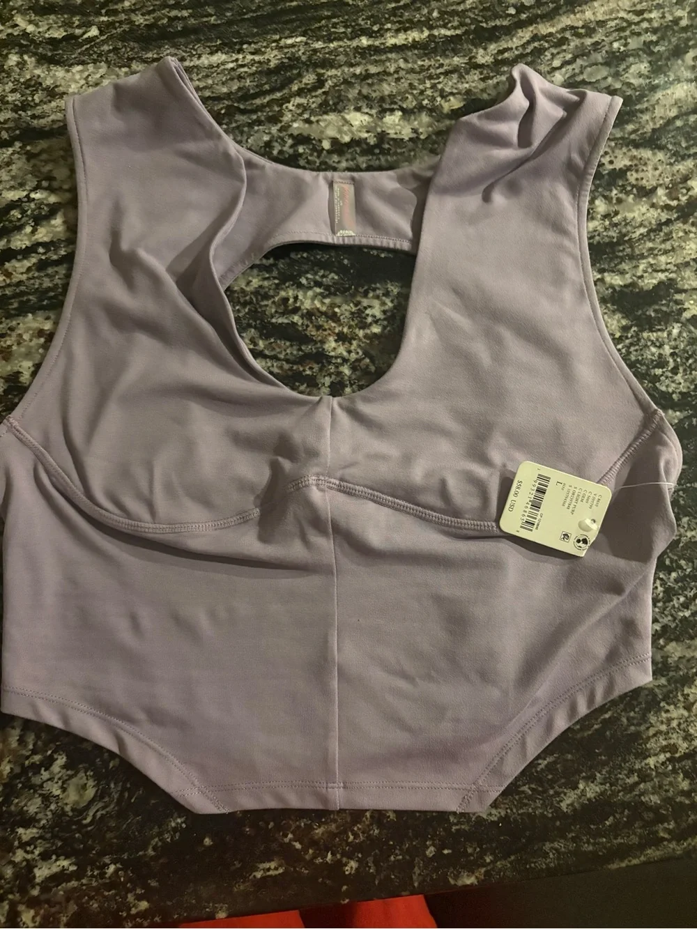 Free People Movement Longline Sports Bra - Light Purple